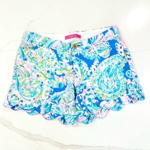 NWT Lilly Pulitzer Buttercup Knit Short Multi Dream Team Sz 0